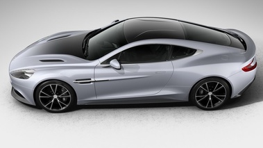 Aston Martin Vanquish Centenary Edition - argent - profil gauche