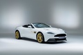 Aston Martin Vanquish Volante 60th AM Works - Blanche jantes jaunes - 3/4 avant droit