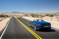 Aston Martin Vanquish Volante - bleue - 3/4 arrière gauche dynamique