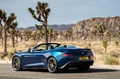 Aston Martin Vanquish Volante - bleue - 3/4 arrière gauche