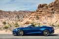 Aston Martin Vanquish Volante - bleue - profil gauche