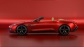 Aston Martin Vanquish Volante Zagato rouge profil