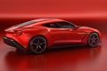 Aston Martin Vanquish Zagato rouge 3/4 arrière droit