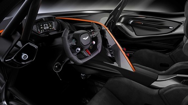 Aston Martin Vulcan vert intérieur 