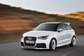 Audi A1 Quattro blanc 3/4 avant gauche travelling 2