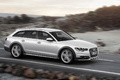 Audi A6 Allroad - Blanc - 3/4 avant droit, dynamique