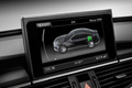 Audi A6 e-Tron marron écran console centrale
