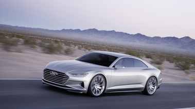 Audi Prologue Concept - Gris - 3/4 avant gauche dynamique