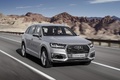 Audi Q7 e-Tron - Gris - 3/4 avant droit dynamique