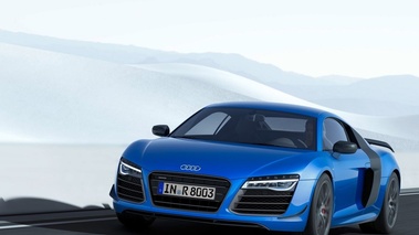 Audi R8 LMX - bleu - 3/4 avant gauche