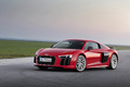 Audi R8 MY2015 V10 Plus rouge 3/4 avant gauche