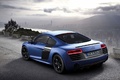 Audi R8 V10 Plus bleu mate 3/4 arrière gauche 2