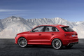 Audi RS Q3 rouge 3/4 arrière gauche