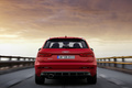 Audi RS Q3 rouge face arrière travelling