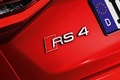 Audi RS4 Avant rouge logo coffre