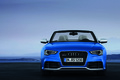 Audi RS5 Cabriolet bleu face avant