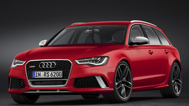 Audi RS6 Avant 2013 - rouge - 3/4 avant gauche