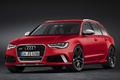 Audi RS6 Avant 2013 - rouge - 3/4 avant gauche