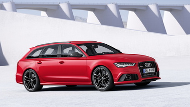 Audi RS6 Avant 2015 - Rouge - 3/4 avant droit