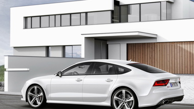 Audi RS7 Sportback - Blanche - 3/4 arrière gauche