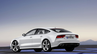 Audi RS7 Sportback - Blanche - 3/4 arrière gauche