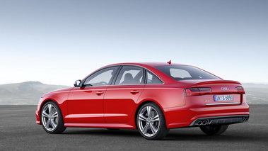 Audi S6 2015 - Rouge - 3/4 arrière gauche