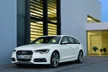 Audi S6 V8 Avant blanc 3/4 avant gauche