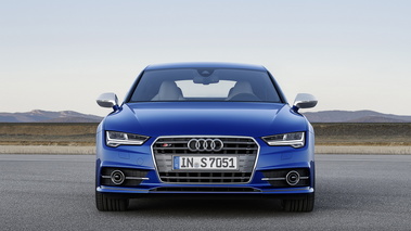 Audi S7 2014 - bleue - face avant