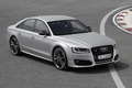 Audi S8 Plus - Grise - 3/4 avant droit