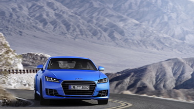 Audi TTS 2015 - bleu - avant