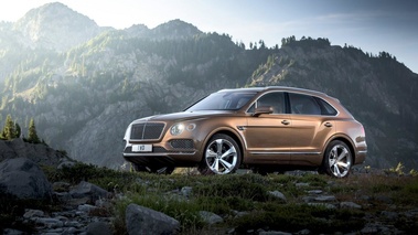 Bentley Bentayga - Bronze - 3/4 avant gauche