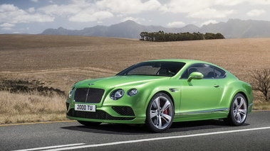 Bentley Continental GT 2015 - Verte - 3/4 avant gauche