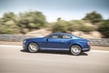 Bentley Continental GT Speed bleu profil travelling penché