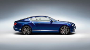 Bentley Continental GT Speed bleu profil