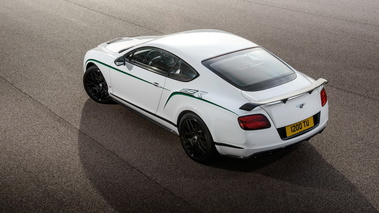 Bentley Continental GT3-R - Blanche - 3/4 arrière supérieur gauche dynamique