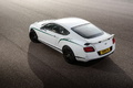 Bentley Continental GT3-R - Blanche - 3/4 arrière supérieur gauche dynamique