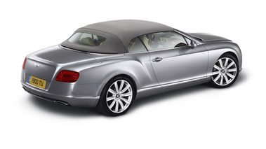 Bentley Continental GTC 2011 - gris - 3/4 arrière droit fermé