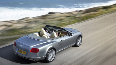 Bentley Continental GTC 2011 - gris - 3/4 arrière droit