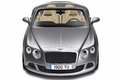 Bentley Continental GTC 2011 gris face avant vue de haut