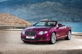 Bentley Continental GTC Speed violet 3/4 avant gauche