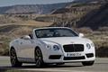 Bentley Continental GTC V8 blanc 3/4 avant droit penché