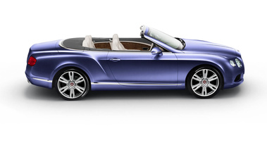 Bentley Continental GTC V8 bleu profil