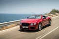 Bentley Continental GTC V8 S rouge 3/4 avant gauche travelling