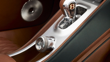 Bentley EXP--10 Speed 6 Concept - British Racing Green - Habitacle, levier de vitesses