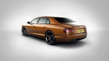 Bentley Flying Spur W12 S orange 3/4 arrière gauche