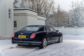 Bentley Mulsanne bleu 3/4 arrière droit