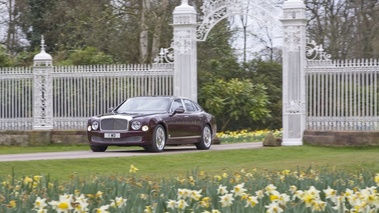 Bentley Mulsanne Jubilee 3/4 avant gauche filé