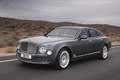 Bentley Mulsanne Mulliner anthracite 3/4 anthracite gauche travelling