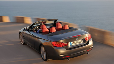 BMW 435i Cabrio - anthracite - 3/4 arrière gauche dynamique