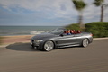 BMW 435i Cabrio - anthracite - 3/4 avant gauche dynamique ouvert